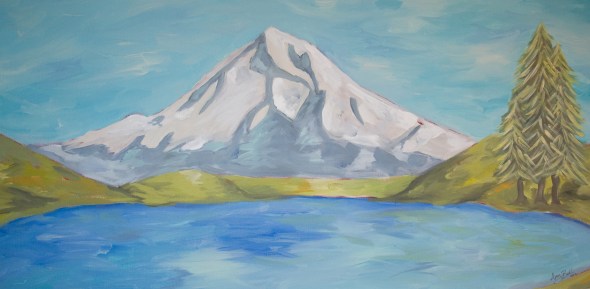 Mount Hood painting